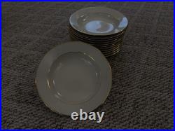 105 Piece Gold Rimmed Johann Haviland Dinner Set, Service And Tea Service