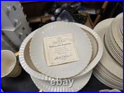 108 piece Lenox China Cretan Greek Key Gold Trim Porcelain 0316 Sterling