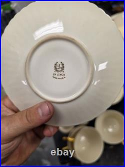 108 piece Lenox China Cretan Greek Key Gold Trim Porcelain 0316 Sterling