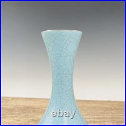10 China ancient Ru porcelain Thin gold body Engrave poetry Long neck bottle 10 China ancient Ru porcelain Thin gold body Engrave poetry Long neck bottle