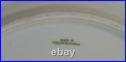 10 Czechoslovakian Porcelain Gold Band Encrusted Dinner Plates 10 Czechoslovakian Porcelain Gold Band Encrusted Dinner Plates