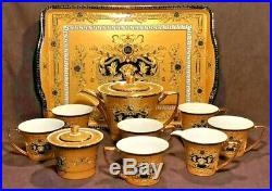 10 Piece Euro Porcelain Medusa Fine Bone China Tea Set Premium Full Service