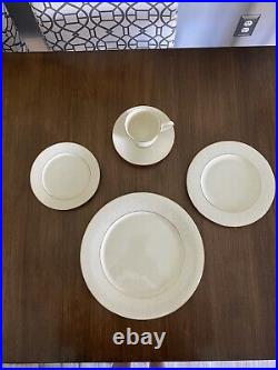 10 SETS LENOX COURTYARD GOLD 5 Piece Place Setting NEW In BOX 50 pieces