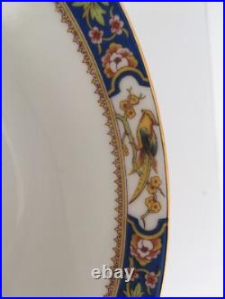 10 Vintage Limoges France Bowls with Birds & Gold Trim D 7.25 Gorgeous