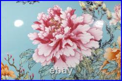 11 Qianlong Marked Colour Enamels Porcelain Gold Peony Flower Jar Pen Washing