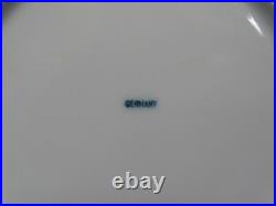 11 Vintage Hand Painted Floral Gold Trim Porcelain 7'' Plates Germany 1930's