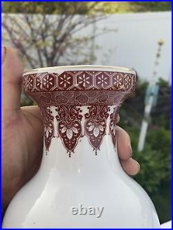 12.5 Inch Porcelain Vase Gold Rim Flower-Birds Design China Fast Free Shipping