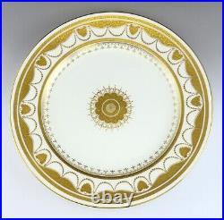 12 Antique 1920s Royal Doulton Porcelain Fine China Gold Gilded Dinner Plates