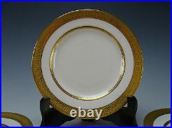 12 Antique Lenox China Porcelain Side Plates Gold Raised Embossed Rim J20 J21