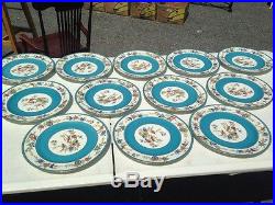 12 Gold Accent Bailey Banks Biddle Plates China -France Patented BEAUTIFUL