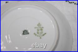 12 Vintage The Baronial Bavaria China Bouillon Soup Cups withSaucers withGold Trim