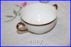 12 Vintage The Baronial Bavaria China Bouillon Soup Cups withSaucers withGold Trim