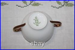 12 Vintage The Baronial Bavaria China Bouillon Soup Cups withSaucers withGold Trim