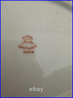 14 Piece Set Kutani China Porcelain Gold Mountain Village Pattern Hand Painted