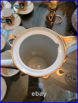15 Spectacular Pcs Antique Eschenbach Bavarian Germany Tea Set Gold Luster! RARE