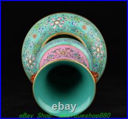 16.5'' Qianlong Marked Enamel Colour Porcelain Gold Hollow out Turn Bottle Vase 16.5'' Qianlong Marked Enamel Colour Porcelain Gold Hollow out Turn Bottle Vase