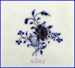 1735-1796 QIANLONG Qing Chinese Fine Porcelain Tea Caddy Blue & White, Gold