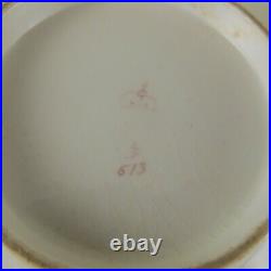 18c DERBY Porcelain Puce Mark Footed Waste Bowl Seaweed Gilding Pattern 613