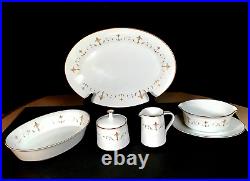1964-80 Vintage NORITAKE 35 Piece Set Porcelain china, Gold Trim, Discontinued