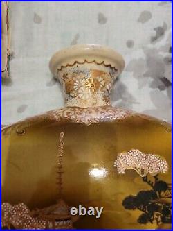 19 Chinese Gold Gilt Porcelain Flower Vase