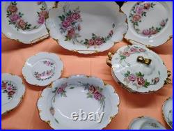 19pc. Antiq. Bavaria Germany Bone China by Kutschenreither Gelb in Pristine Cond