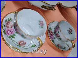 19pc. Antiq. Bavaria Germany Bone China by Kutschenreither Gelb in Pristine Cond