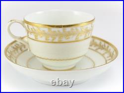 19th Century Continental Gilt Porcelain Cup & Saucer Hand Painted