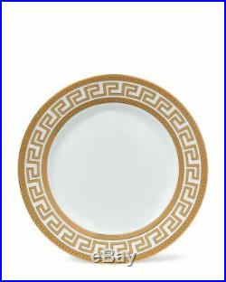 20 Piece Athena Gold Greek Key Bone China Dinner Serving Dish Set for 4 White
