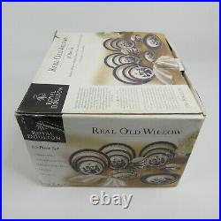 20 Piece Royal Doulton Real Old Willow Porcelain China Set Service for 4 NEW