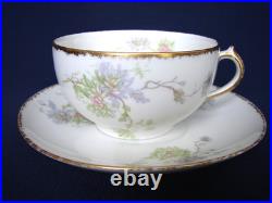 20pc CH FIELD HAVILAND 5pc Place Settings Service for FOUR Purple Flowers Gold