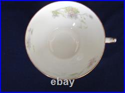 20pc CH FIELD HAVILAND 5pc Place Settings Service for FOUR Purple Flowers Gold