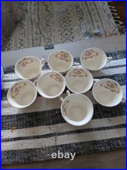 22k Gold Ivory Porcelain Set by Sebring China Made In USA Large Lot