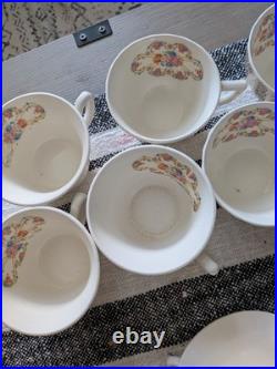 22k Gold Ivory Porcelain Set by Sebring China Made In USA Large Lot