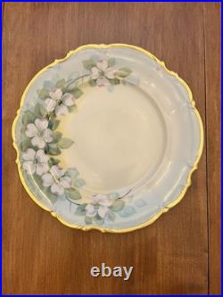 24 Hand Painted China Plate Osborne Sylvia Bavaria 22K Gold
