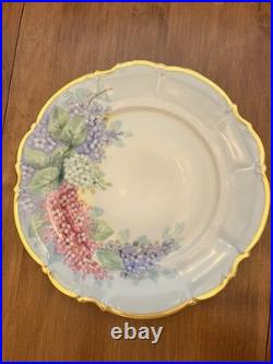24 Hand Painted China Plate Osborne Sylvia Bavaria 22K Gold