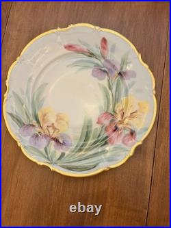 24 Hand Painted China Plate Osborne Sylvia Bavaria 22K Gold