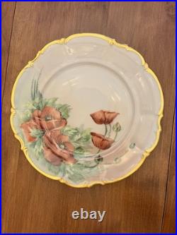 24 Hand Painted China Plate Osborne Sylvia Bavaria 22K Gold