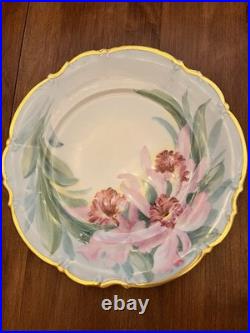 24 Hand Painted China Plate Osborne Sylvia Bavaria 22K Gold
