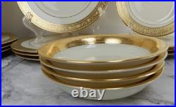 28 Lenox Westchester Gold Encrusted 7 Piece Set Service for 4