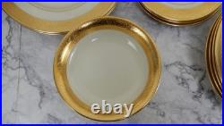 28 Lenox Westchester Gold Encrusted 7 Piece Set Service for 4