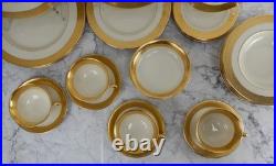 28 Lenox Westchester Gold Encrusted 7 Piece Set Service for 4