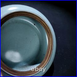2.7old China Porcelain Song ru kiln inlaid gold incense burner