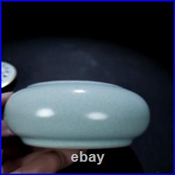2.7old China Porcelain Song ru kiln inlaid gold incense burner