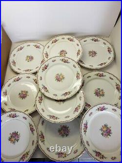 30 Victoria China Czechoslovakia Floral and Gold China Plates