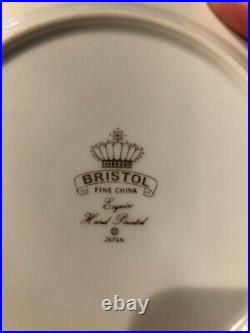 30pcs of Rare Vintage Esquire White Gold Rim China by Bristol Japan