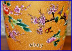 32 High End Chinese Porcelain Jingdezhen Vase Lamp Golden Phoenix