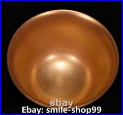 3.2 Qianlong Dynasty Blue White Porcelain Gold Flower Pattern Teacup Cup Pair