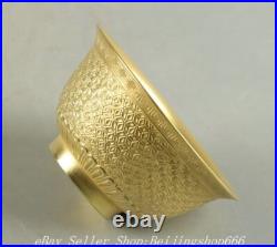 3.4 Qianlong Marked Chinese 24K Gold Gilt Porcelain Round Vessel Bowl