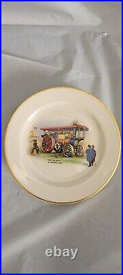 3 Pickard China Industry and transportation Gold trim Desserts free shipping