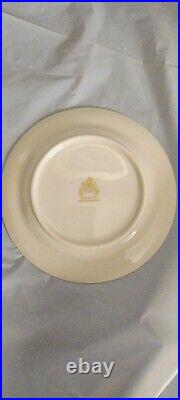 3 Pickard China Industry and transportation Gold trim Desserts free shipping